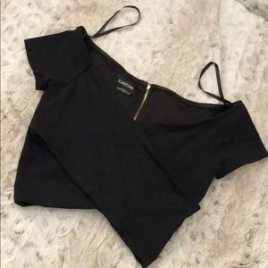 Black crop top